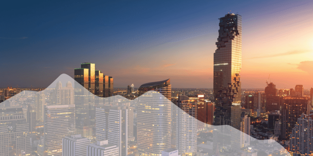 Image of Bangkok Skyline during Sunset